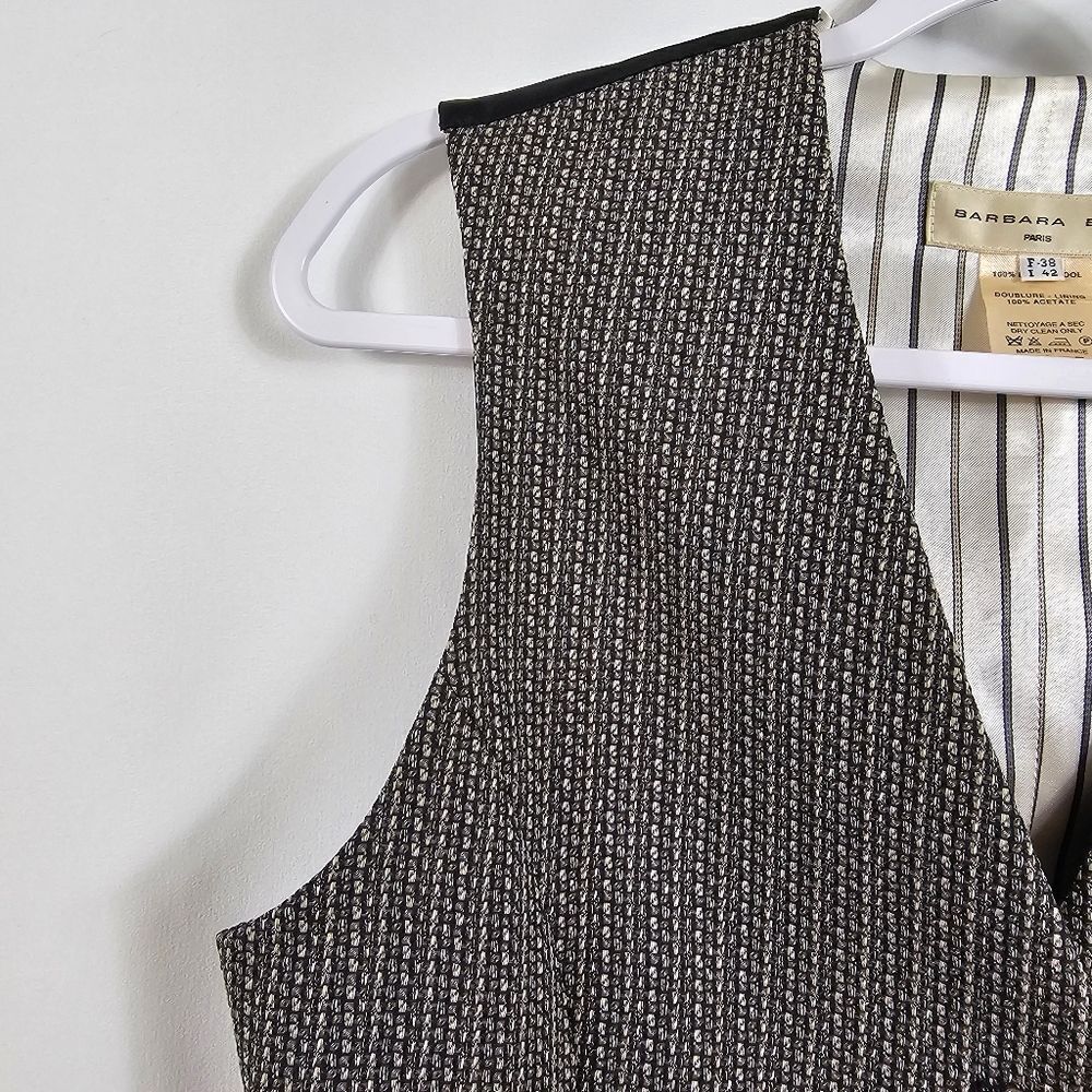 Barbara Bui Houndstooth Wool Waist Coat - Size 38(F) - Picture 3 of 12